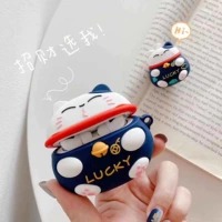 [Airpods Pro Protective Cover] Blue Lucky Cat