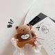 【Airpods1/2 Универсальная защитная защитная крышка】 коричневая одежда бурого медведя