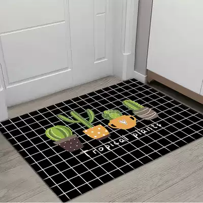 Bathroom non-slip mat entrance floor mat entrance mat stepping on carpet home kitchen bedroom custom doormat