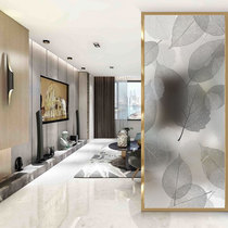 Home decoration partition screen art tempered Changhong glass Feng Shui living room frosted Jane European bedroom background wall painting