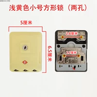 Узкая рама маленький квадратный замки светлый желтый (два отверстия)