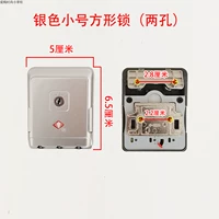 Узкая рама маленький квадратный серебряный серебряный (два отверстия)