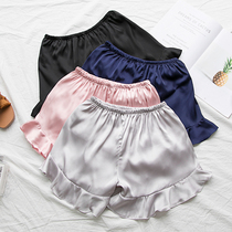 Sleepers shorts summer silk pants pupil pants pupil pants loose thin pieces of home pants can be worn outside