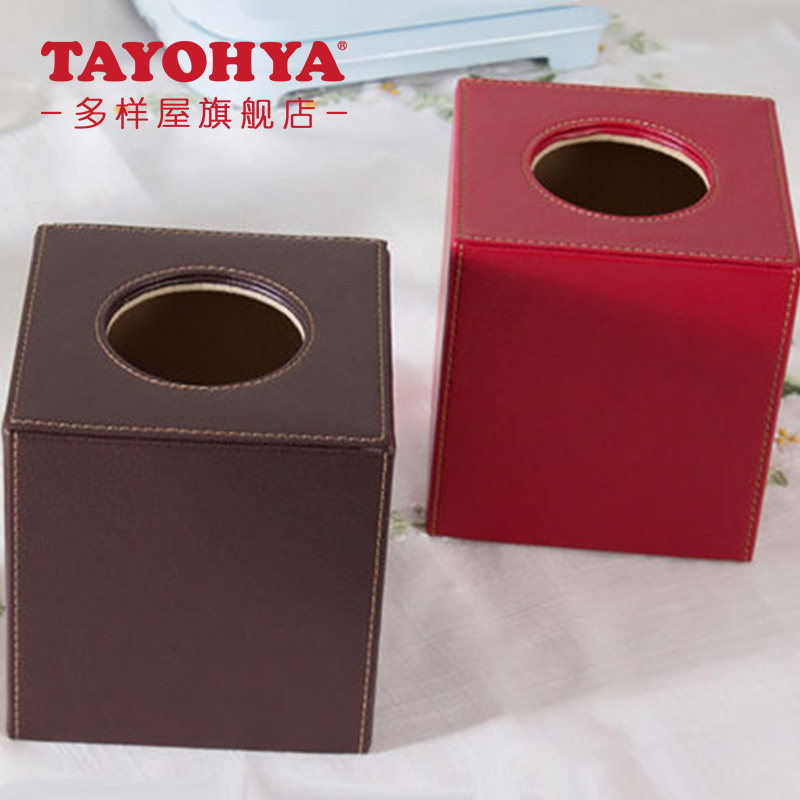 Variety of house lychee pattern home living room coffee table new wedding gifts barrel paper towel face towel roll paper square drawston box