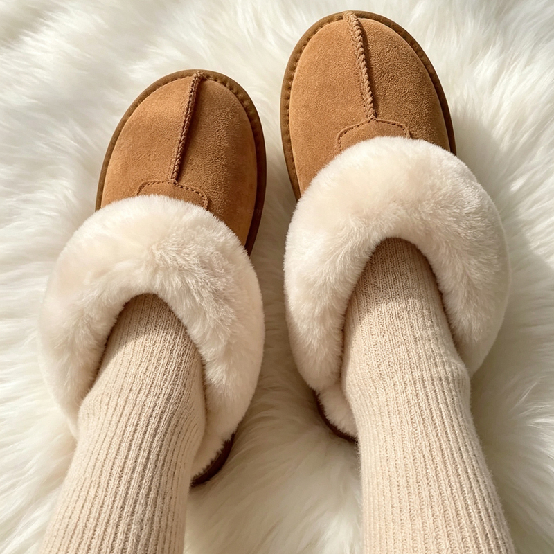 Sheepskin Integrated Fur Slippers for Women, Suitable for Outdoor Wear in Autumn and Winter, Warm, Couple Style, Comfortable Thick-Soled Wool Slippers for Women, Large Size Sheepskin Integrated Fur Slippers for Women, Suitable for Outdoor Wear in Autumn and Winter, Warm, Couple Style, Comfortable Thick-Soled Wool Slippers for Women, Large Size