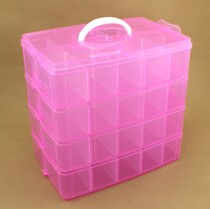 Large four-story detachable transparent plastic storage box Lego toys building blocks jewelry cosmetics sorting box