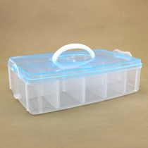 Large single-layer plastic detachable portable storage box first jewelry Lego toys hardware tools sorting box