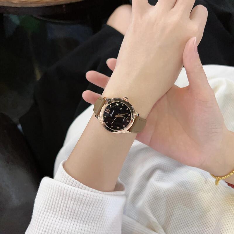 Authentic New Model Tinimi Starry Sky Dial with Calendar, Versatile, Light Luxury, Waterproof Watch, Fashionable Women's Wristwatch