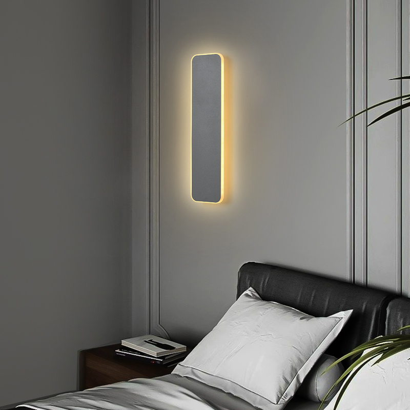 Simple modern bedroom bedside wall lamp Nordic creative personality touch switch light living room aisle LED lamps
