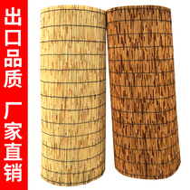 Large roll reed curtain Grass curtain Reed curtain grass mat partition wall decoration Retro Zen shading shading Bamboo curtain roller curtain