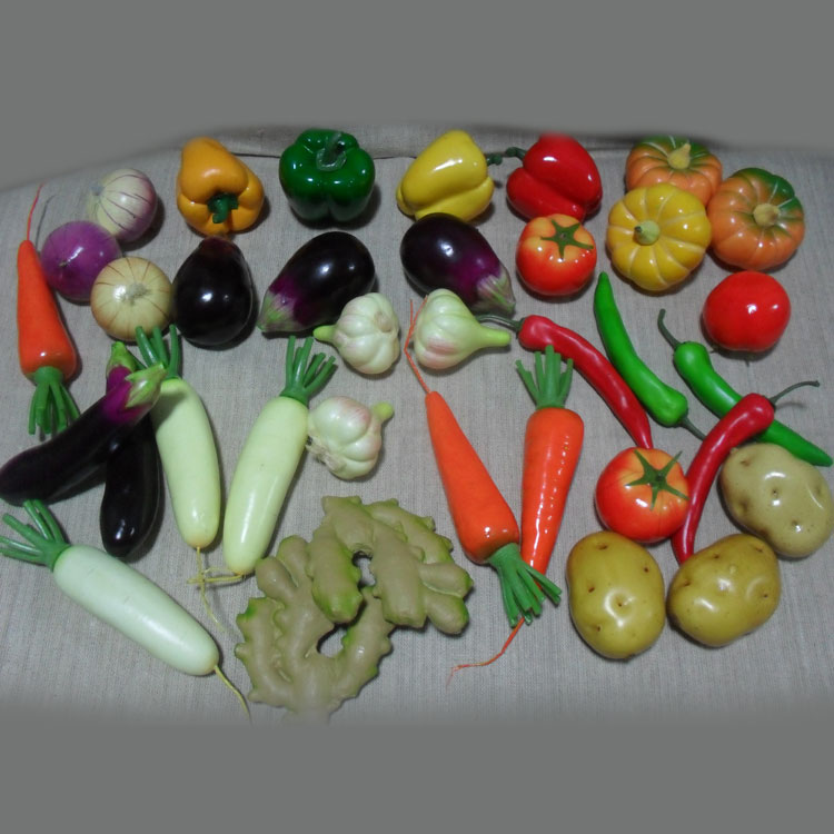 Fake vegetables and fruits set fine artwork picture materials sketch color ceramic pottery cans still life simulation fruit and vegetables