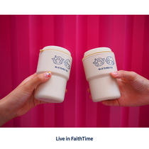  FaithTime Coffee cup Handy cup Take-away cup Portable water cup Accompanying cup ins Self-made