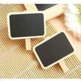 Новые канцелярские товары маленькие черные доски Деревянный клип/много -функциональная метка, зажима, зажигание, студенты, оптовые