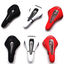 Carbon fiber veneer seat cushion bicycle saddle seat bag mountain bike road car saddle