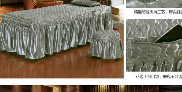 Đặc biệt vẻ đẹp bedspread thư mục bông hoa denim massage làm đẹp chuyên nghiệp có thể được tùy chỉnh - Trang bị tấm