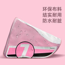 Qi Xiaobai childrens roller roller skates storage bag small size roller skates waterproof large capacity triangle backpack