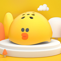 LINE FRIENDS genuine authorized boys and girls children balance car roller skating protective gear cartoon Helmet helmet