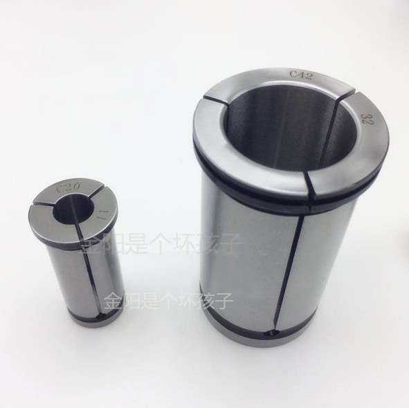 High precision CNC machining center collet elastic cylinder clip powerful shank straight barrel collet C42 - (6-32)