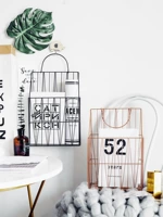 Специальная северная европейская геометрия баскетбольный дом Железный Журнал Журнал Газета Баскетбол Простая гостиная Домашняя стена висит базовый книжный магазин