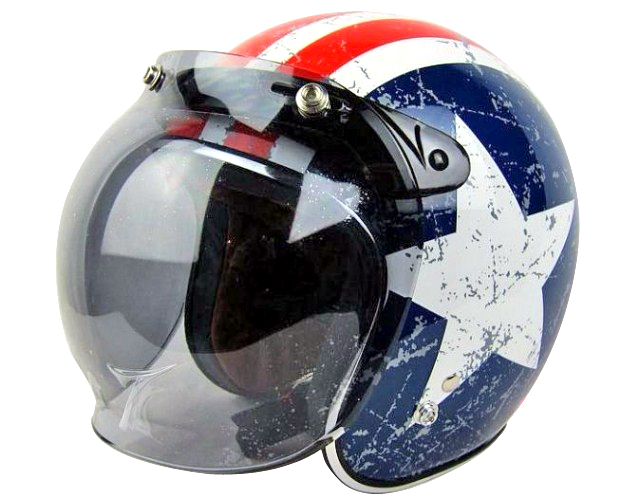 Locomotive safety hat retro helmet three bubble glass windshield frame can be upside down