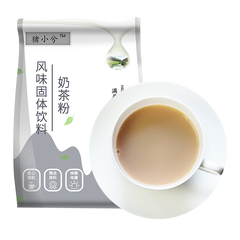 Pig Small 1kg Instant Assam Milk Tea Powder Three-in-one Raw Milk Tea Black Tea Black Tea Brewing Beverage Milk Tea Shop Raw Material