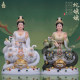 Kangsheng white marble worship ornaments statue of the goddess of the Mang family