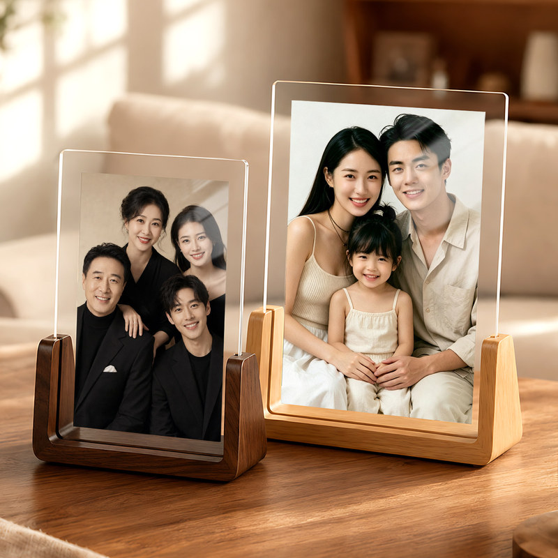 Family Photo Frame Display Stand with a High-End Feel, 8inch Display Frames, 6inch Six-Photo Prints with Frame, Empty Frame Family Photo Frame Display Stand with a High-End Feel, 8inch Display Frames, 6inch Six-Photo Prints with Frame, Empty Frame