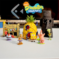 Spongebob ornaments Aquarium decoration Fish tank escape house Pineapple house Cartoon resin decorations