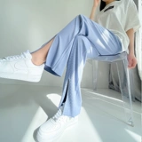 Шелковые летние тонкие штаны для отдыха, высокая талия, оверсайз, свободный крой