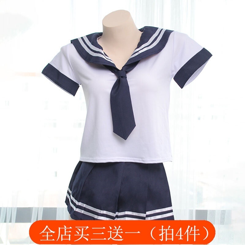 Japanese students equipped with sailor dress - dress - cute girls short - sleeved dress set