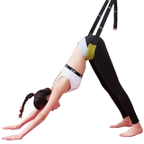 Нижняя тренировка по талии йога, растяжение и растяжение с расколом лошадей, откройте связку связки, вытяните дверь на йоге