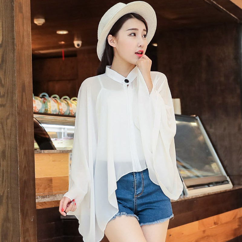 Kem chống nắng voan áo bat tay áo áo choàng nữ mùa hè du lịch xe đạp hoang dã gấp mũ lớn bìa mặt ren nón mặt trời các kiểu áo sơ mi nữ de thương