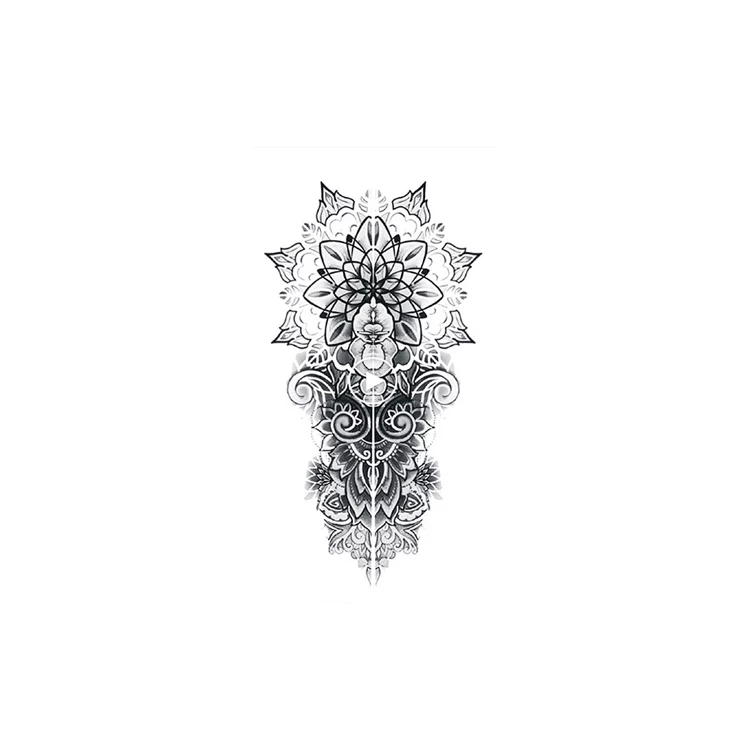 Tattoo наклейка индийская татуировка цветок Брахма сексуальные волны крутые девушки индивидуальные крутые татуировки оригинал