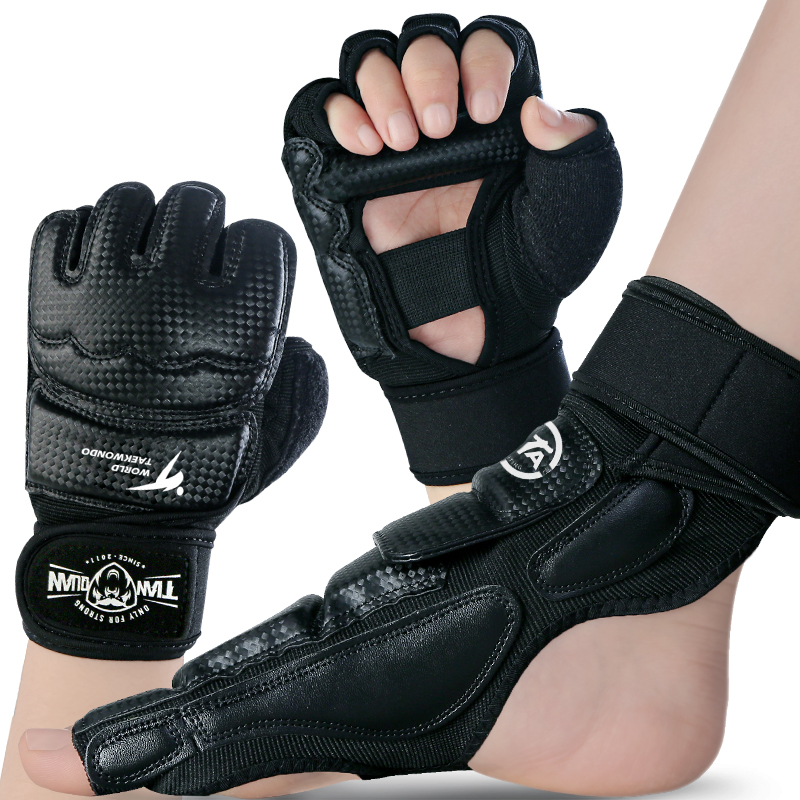 Taekwondo hand guards and foot guards children's guards adult foot guards gloves full set of actual combat instep training competition type
