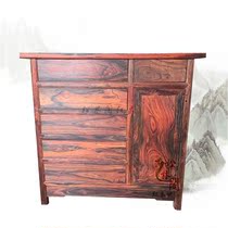 Lao big red acid branch chest of drawers solid wood shoe cabinet dining side cabinet locker Cochin yellow sandalwood solid wood semi-finished tenon and mortise