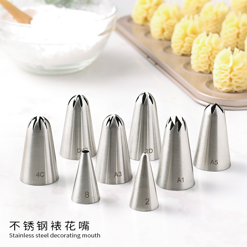 304 stainless steel mouth Janie cookie cake mouth cream bubble bubble baking tool