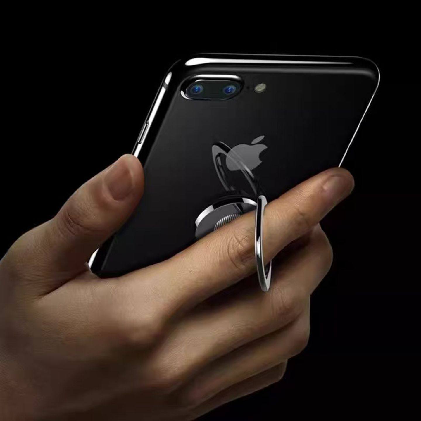 Metal Ultra-Thin Phone Ring Holder Stand Phone Case Stand Desktop Support Stand 360-Degree Rotating Back-Mounted Suction