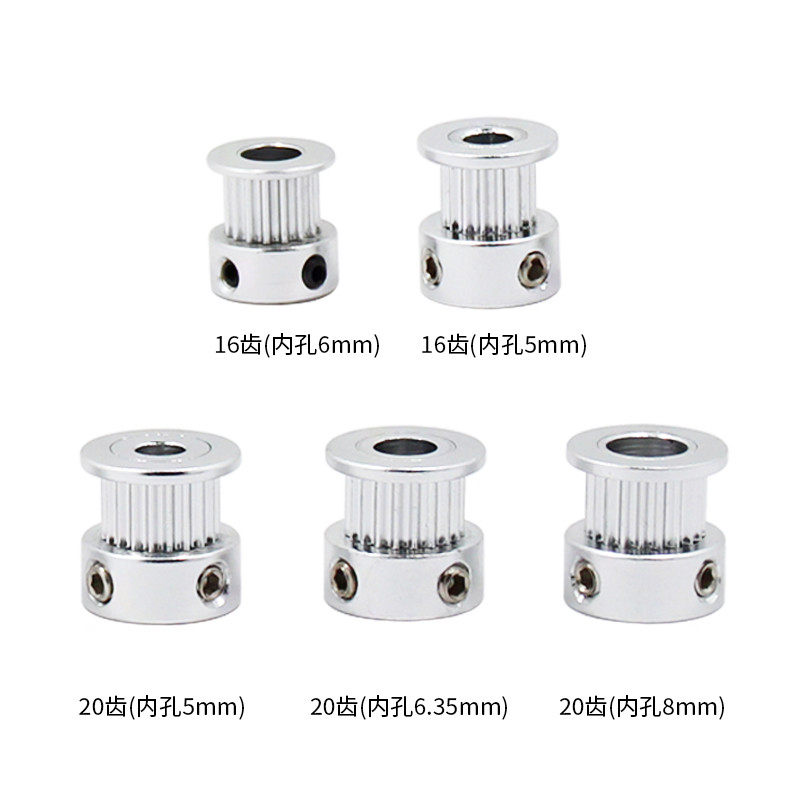 3D printing machine accessories 2GT synchronous belt wheel gt2 mechanical drive belt 16 16 20 40 teeth transmission wheel