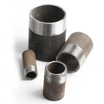 Welding single-head inner wire carbon steel welding single-head screw seamless joint 2 3 4 points black iron wrought iron welding outer wire