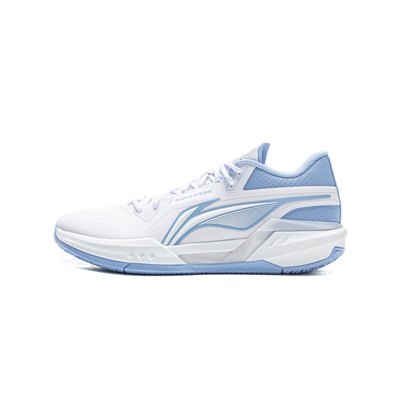 [Lining Sports] Lining Li Ning Light Speed 3Mid Low-Top Basketball Shoes for Men, Standard White Snow Blue
