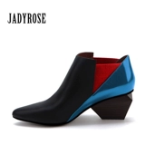 Martens, демисезонные ботинки с заостренным носом, высокие ботильоны в английском стиле, короткие сапоги, челси, 2020