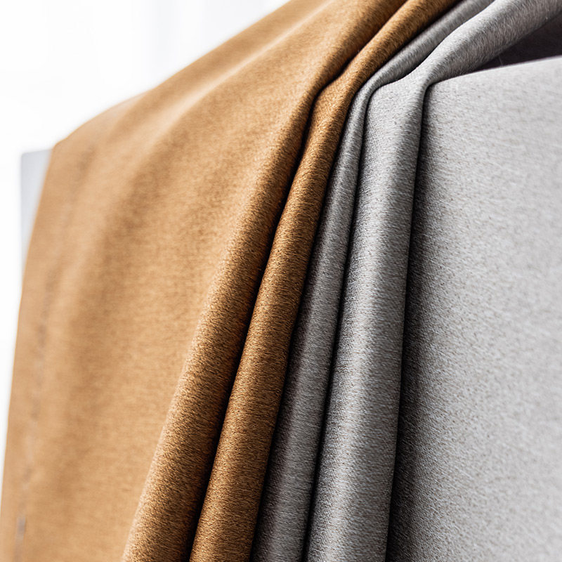 2021 new hotel grade bifacial shading curtains Atmospheric modern minimalist light lavish bedroom Living room Curtain Sunscreen