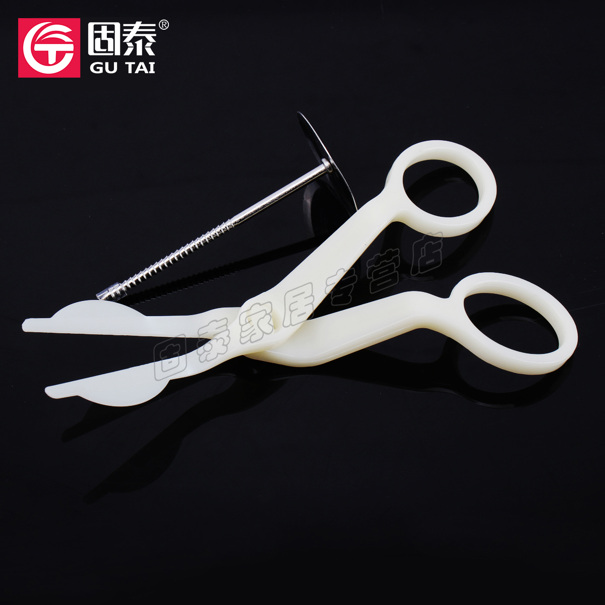 Rose nail clip Cake framed scissors framed button cream transfer stainless steel framed flower stick