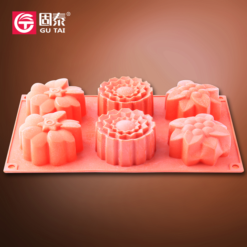 6 Cake silicone mold chocolate mold jelly pudding die ice mold resistant to high temperature