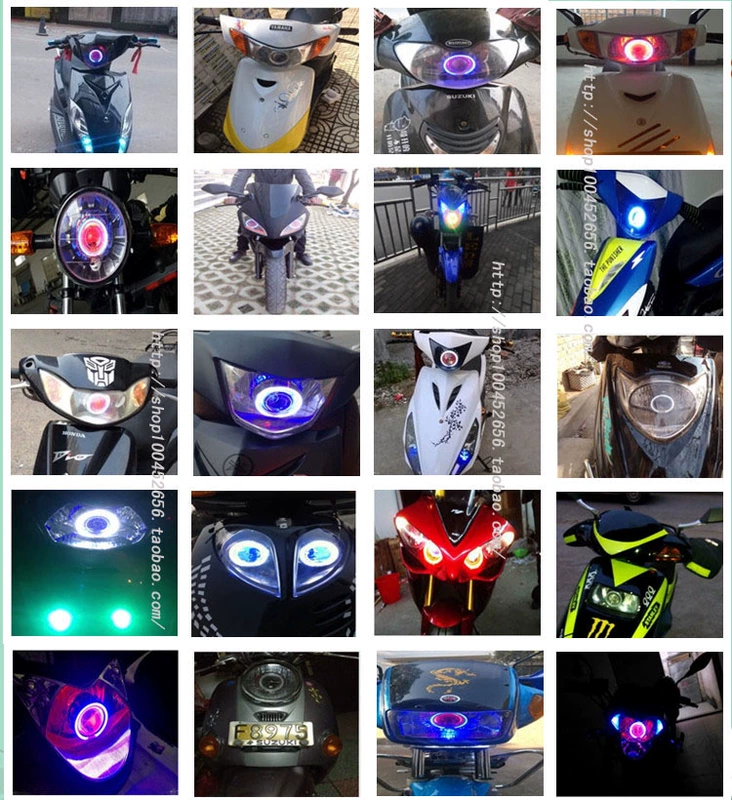 Qian Jianglong Angel Eye Motorcycle Xenon Light Devil Eye Lens Phụ kiện xe máy Xenon Light Đặc biệt đèn xe vision