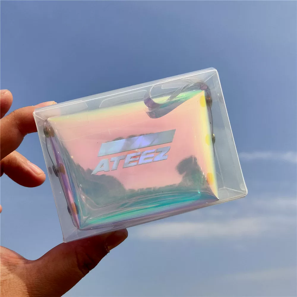 ATeez объединённый кожаный кошелёк для подростка Z лазерная ручка сумка косметика Джианглу Шан Їо Санг