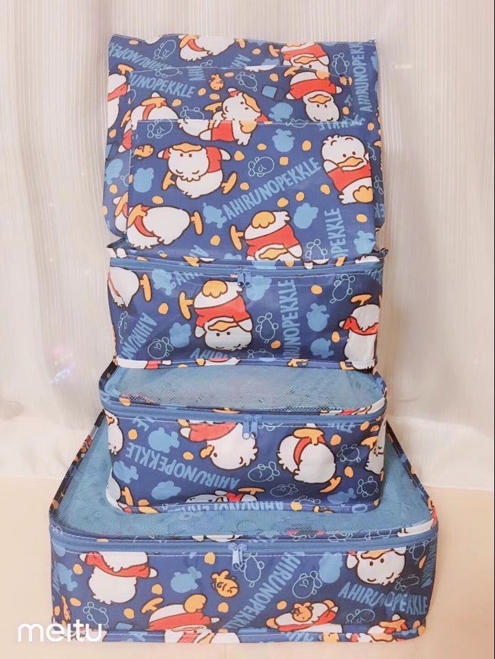 Travel Package 6 piece pack Tourist Duck Luggage Package Portable Clothing Bag Package