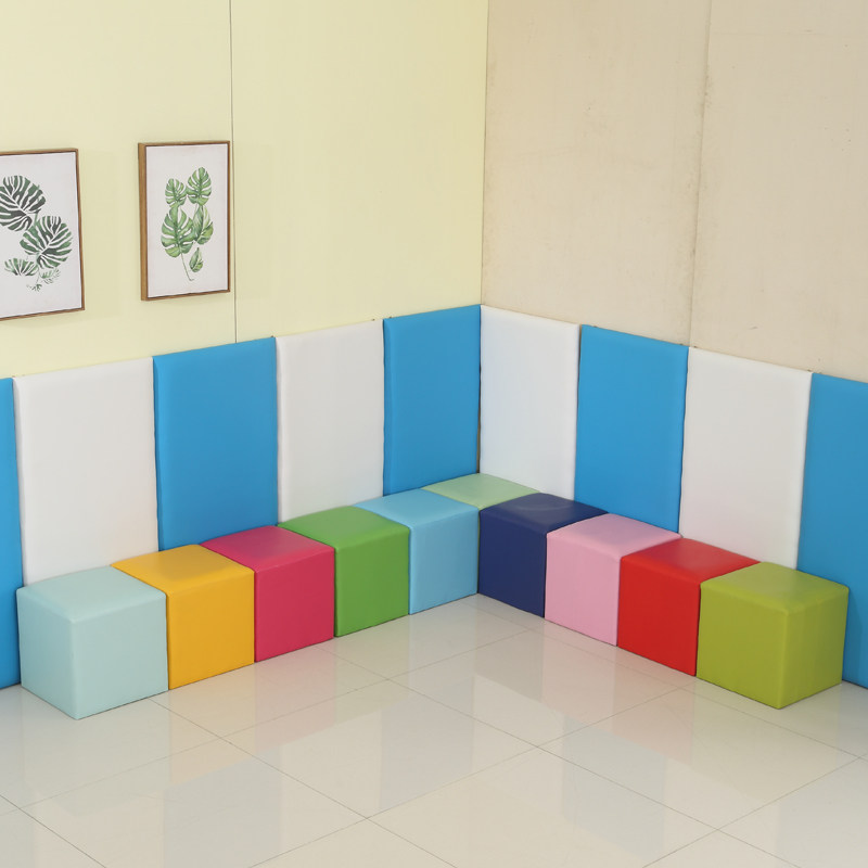 Personality round stool sofa footrest leather pier clothing shop wearing changing shoes stool leather stool square stool active soft bag stool