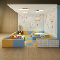 Customized community baby care center 4S store childrens home activity indoor protective soft fence wall anti-collision soft bag