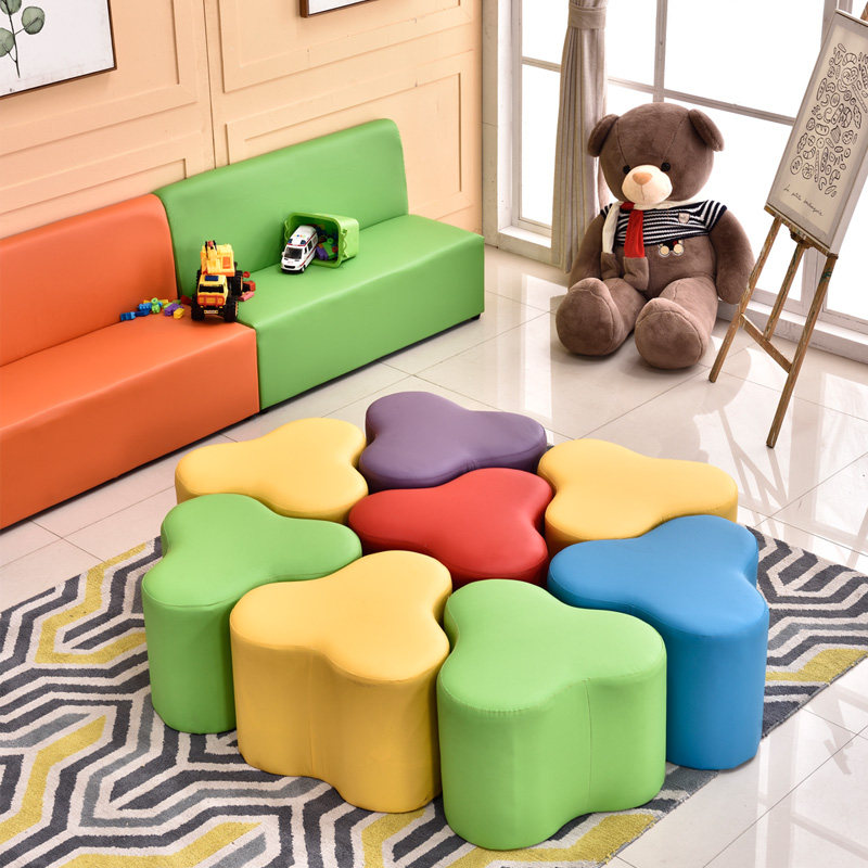 Customized early-school kindergarten creative hypothetical sofa bench toothstool bone creative styling bench